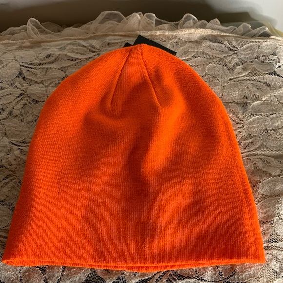 Caterpillar Hi Vis Orange Beanie Cap - Picture 4 of 4